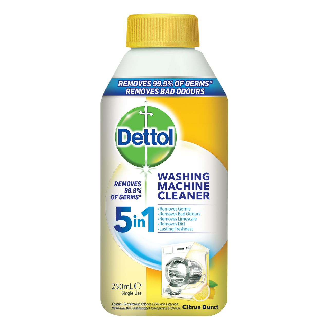 Dettol Washing Machine Cleaner Citrus Burst 250ml Dettol NZ